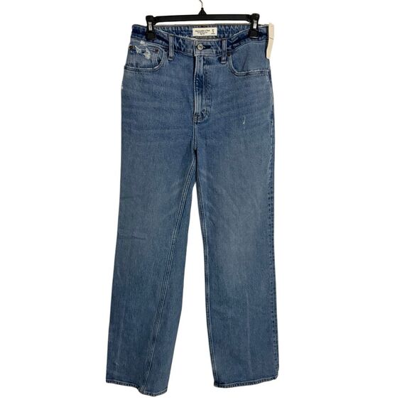 NWT Abercrombie & Fitch The 90s Relaxed Jean High Rise Size 4 - Picture 1 of 4